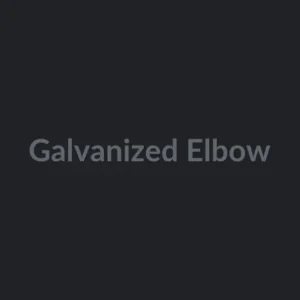 Galvanized Elbow